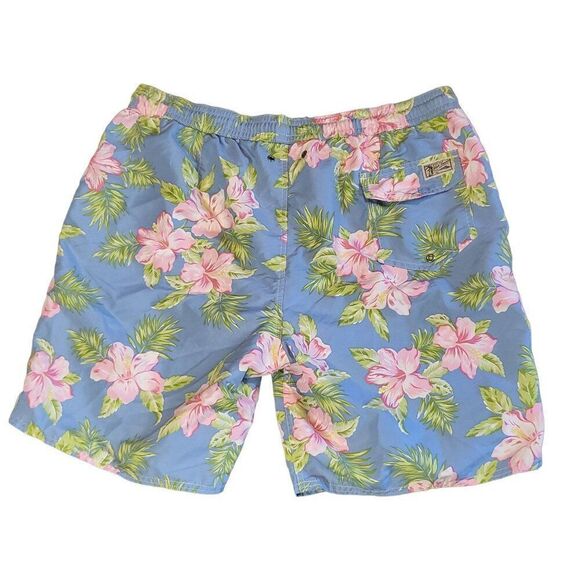 Polo Ralph Lauren Swim Trunks Men Sz XXL Big & Tall Floral Aloha Travel Summer - Picture 6 of 7